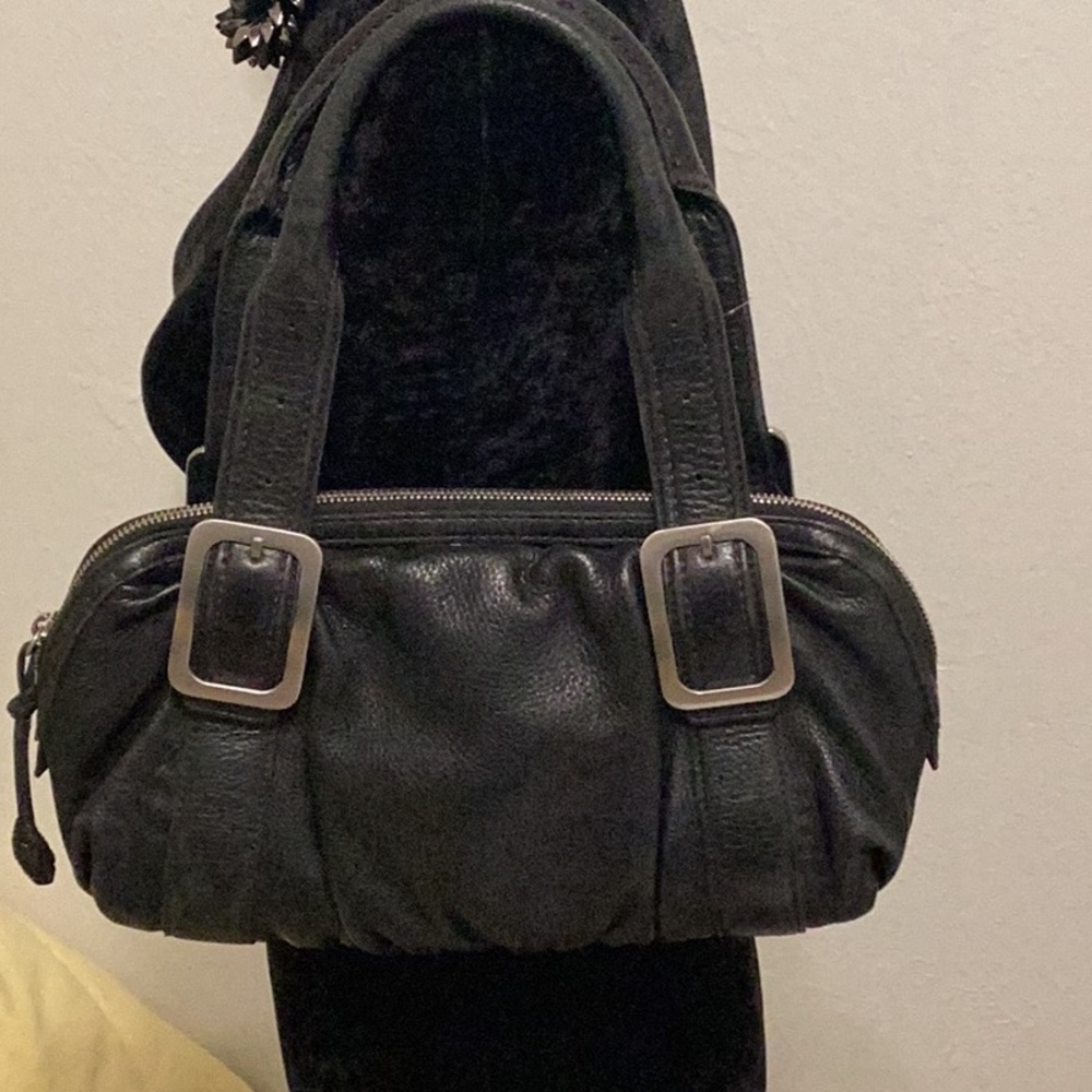 Cole Haan Black Leather Hobo Bag